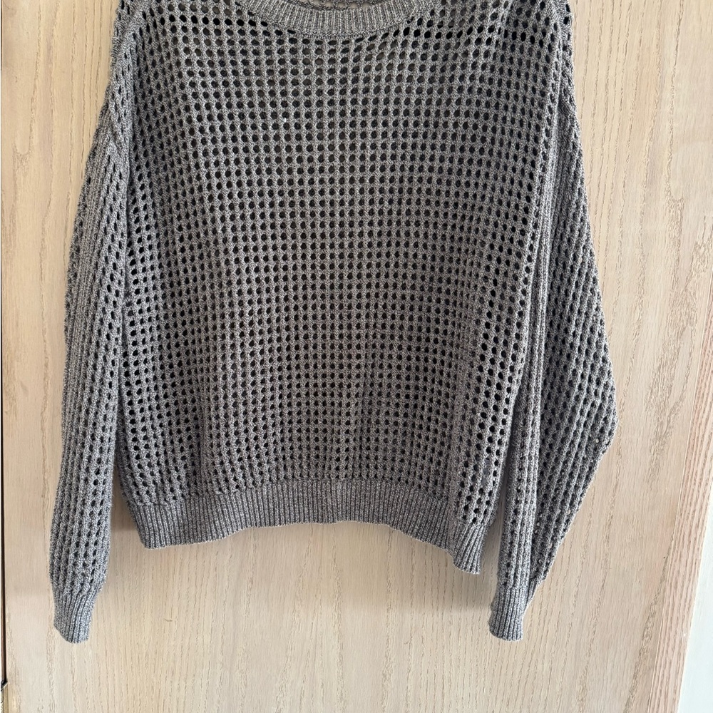 Gray Knit Women's Sweater